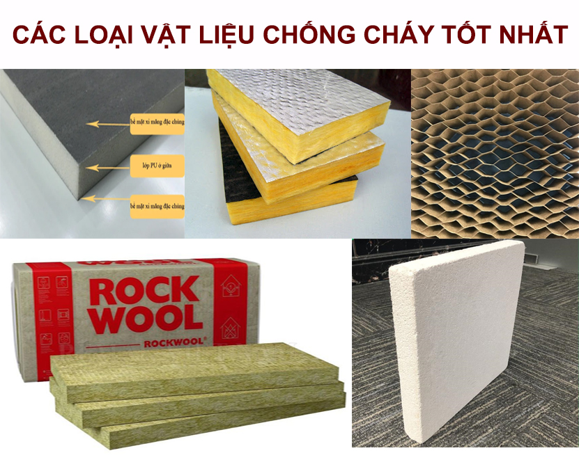 Một số vật liệu tốt nhất được sử dụng trong xây dựng chống cháy