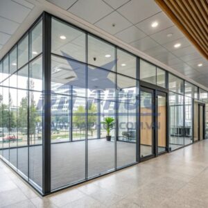 Vách kính chống cháy nhà văn phòng