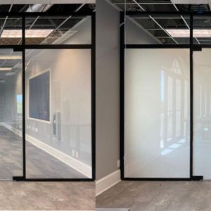 cửa đi chính kính điện tòa nhà