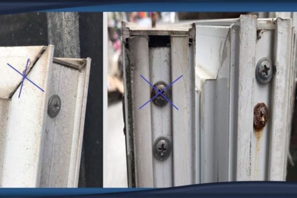 Khớp nối han rỉ có thể khiến cửa nhôm Xingfa bị kêu khi sử dụng