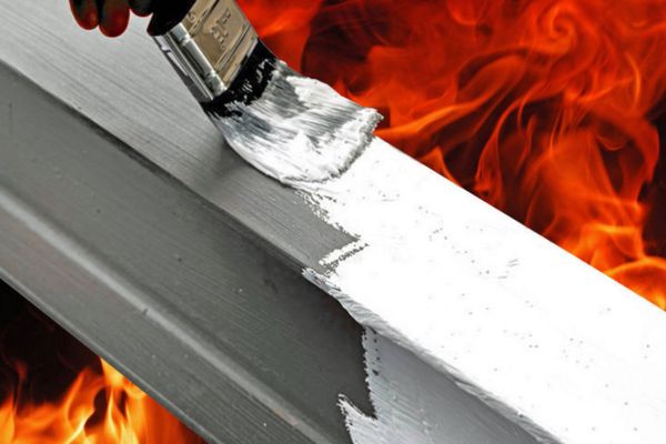 Sử dụng sơn chống cháy để sơn cho cửa chống cháy