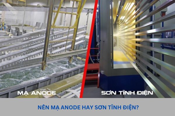 Nên mạ anode hay sơn tĩnh điện?