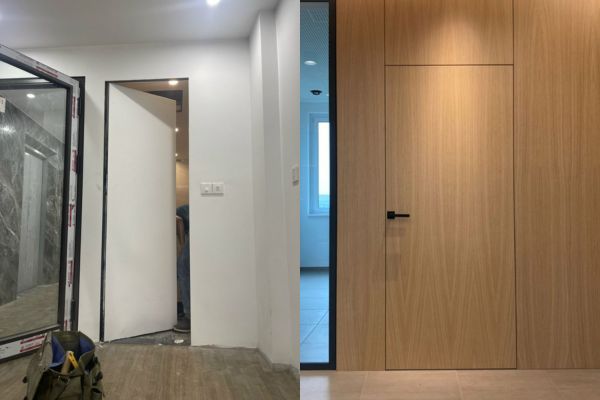 Các loại cửa giấu khung phổ biến trên thị trường