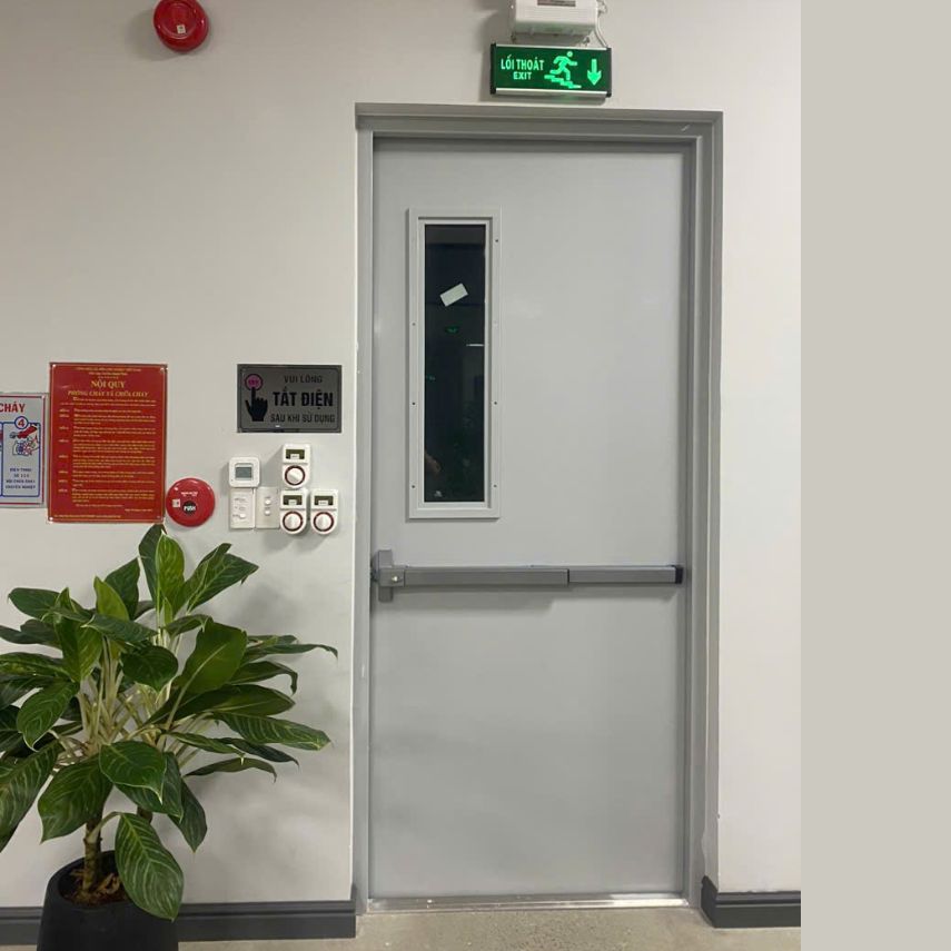 Tìm hiểu cấu tạo ô kính trên cửa thép chống cháy